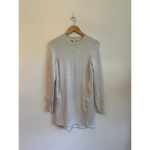 Athleta Dresses & Skirts - Athleta Light Gray Heather Tencel Sweatshirt Dress | Size XS